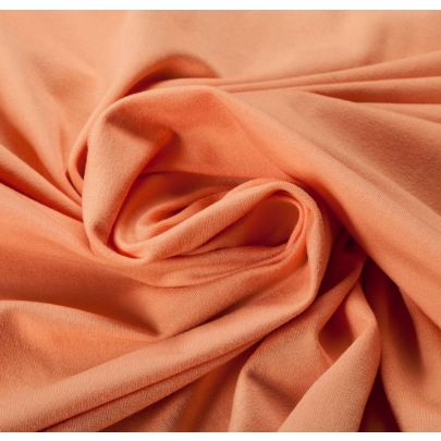 Viscose Elastane Jersey Blend Orange Fabric