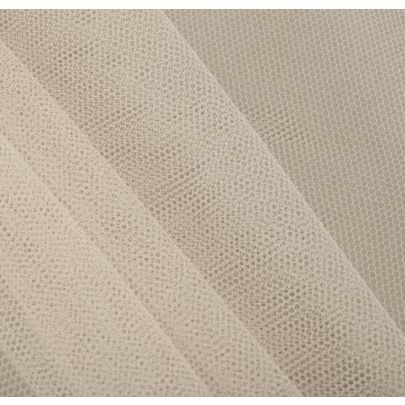 100% Tulle Mesh Peach Fabric