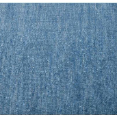 100% Linen Blue Fabrics