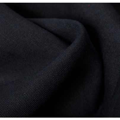 100% Linen Blue Fabric