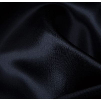 100% Poly Satin Blue Fabric
