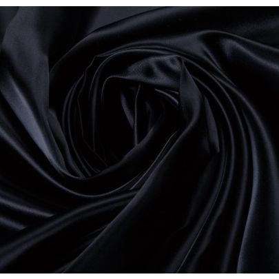 100% Poly Satin Blue Fabric