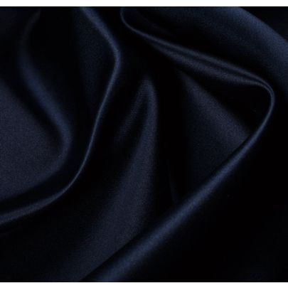 Duchess Silk Satin Blue Fabric 
