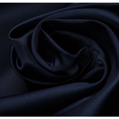 Duchess Silk Satin Blue Fabric 