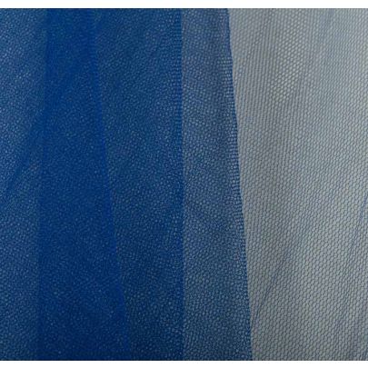 100% Tulle Mesh Blue Fabric