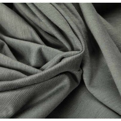 Rayon Elastane Blend Grey Fabric