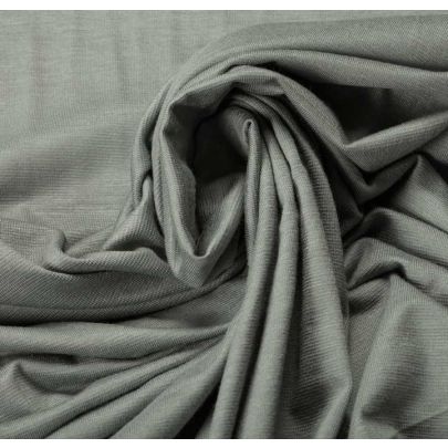 Rayon Elastane Blend Grey Fabric
