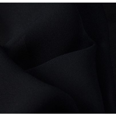 100% Polyester Georgette Blue Fabric