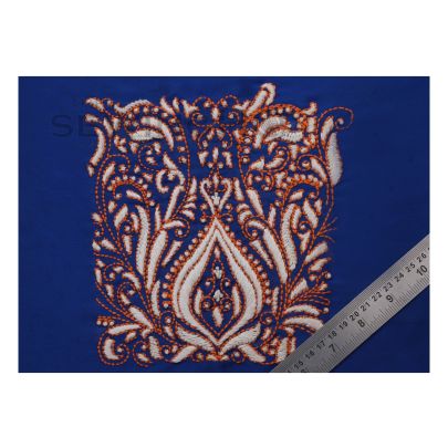 Aubree Thread Embroidery - satin stitch, running stitch, and French knots