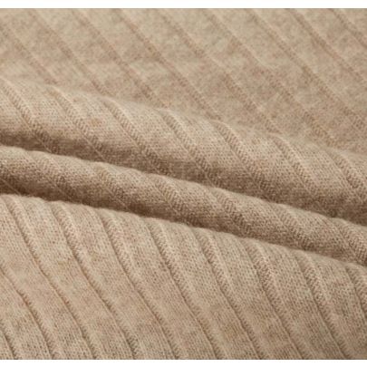 100% Wool Beige Fabric