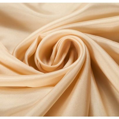 100% Silk Beige Fabric