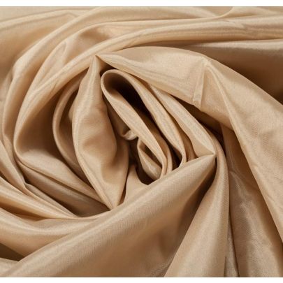 100% Silk Beige Fabric