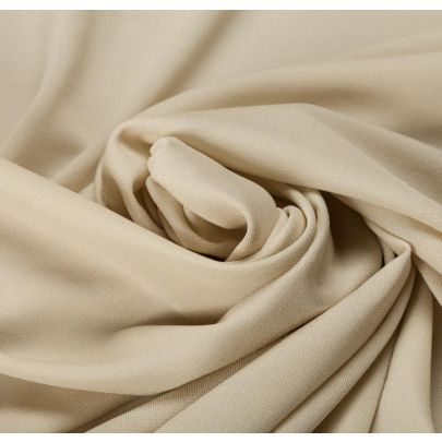 Rayon Elastane Blend Cream Fabric