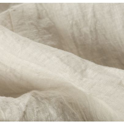 100% Linen White Fabric