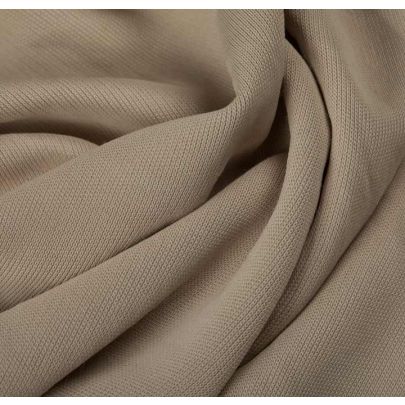 100% Polyester Interlock Beige Fabric