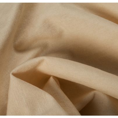 Cotton Elastane Blend Cream Fabric