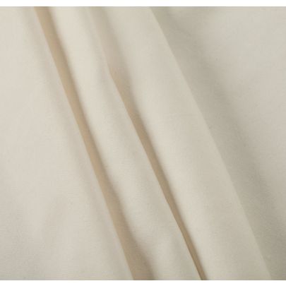 Silk Cotton Blend Cream Fabric
