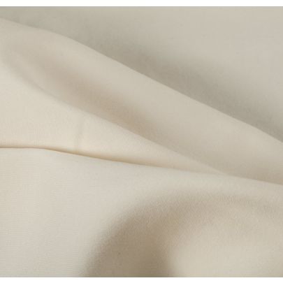 Silk Cotton Blend Cream Fabric