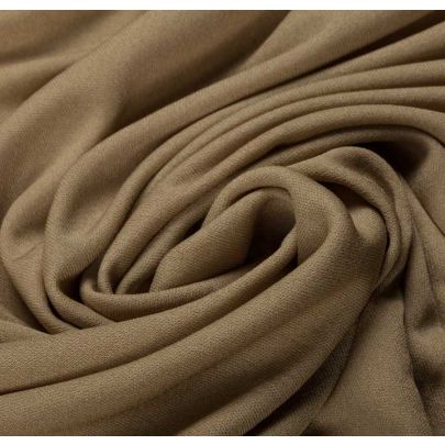 Wool Rayon Blend Brown Fabric