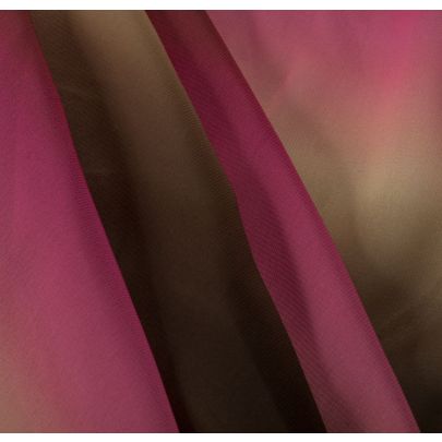Designer 100% Polyester Georgette Pink Ombre Fabric