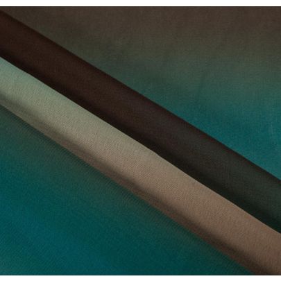 Designer 100% Polyester Georgette Blue Ombre Fabric