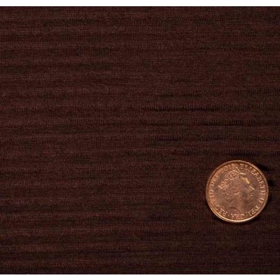 Pleated Wool Brown Fabric