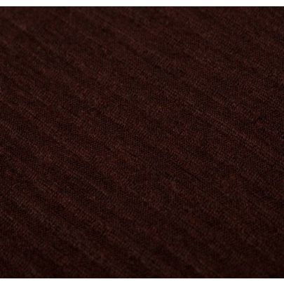 Pleated Wool Brown Fabric