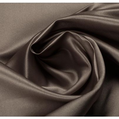 Duchess Silk Satin Silver Fabric - 1 metre left!