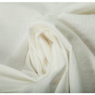 100% Cotton Two-Ply White Fabric