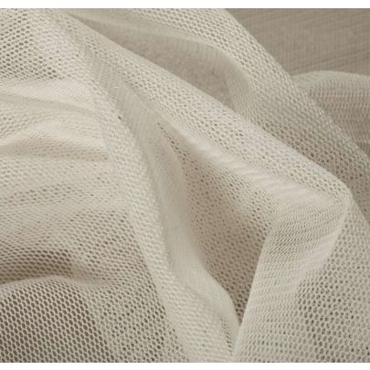 Polyamide Mesh White Fabric