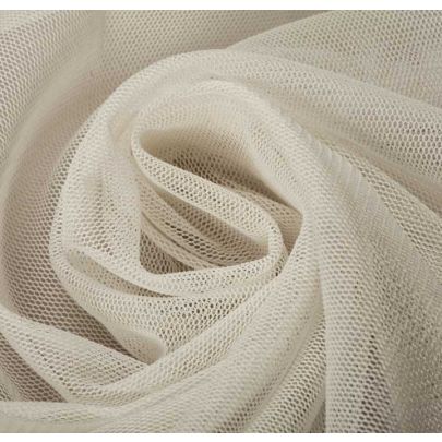 Polyamide Mesh White Fabric