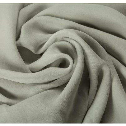 100% Silk Grey Fabric