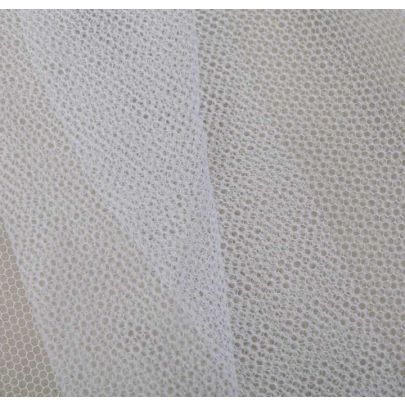 100% Polyamide Tulle White Fabric