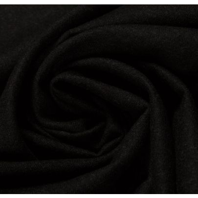 100% Wool Flan Grey Fabric