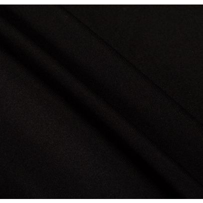 100% Poly Interlock Black Fabric