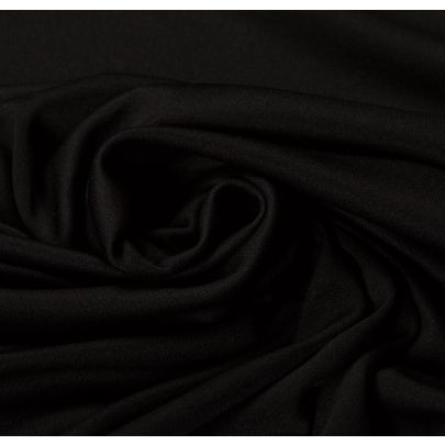 100% Poly Interlock Black Fabric