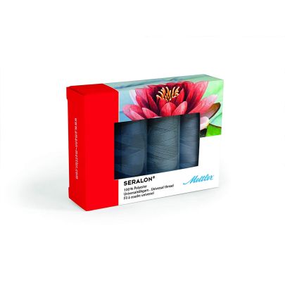 Mettler - SERALON® Sewing Thread 4 x 200m - Grey