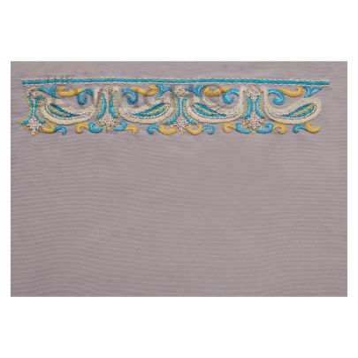 Arlene Thread Embroidery - embellished pattern made with luxurious silk yarn and various stitching techniques