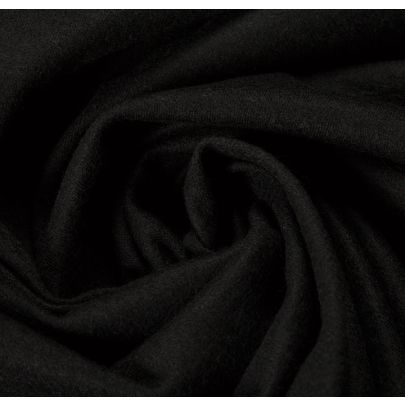 100% Wool Black Fabric