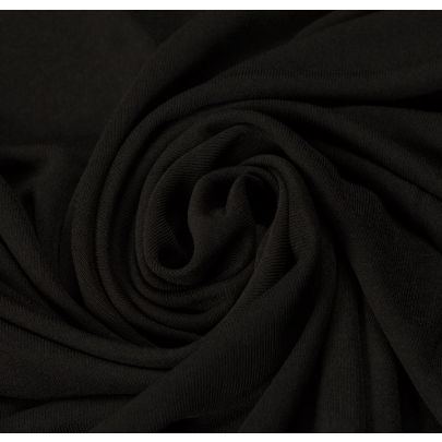 Rayon Elastane Blend Black Fabric