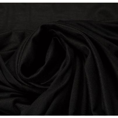 Rayon Elastane Jersey Black Fabric