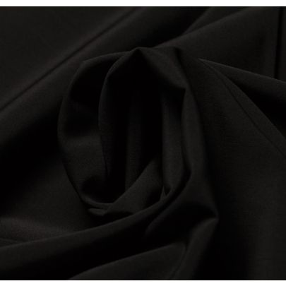 Rayon Poly Blend Black Fabric