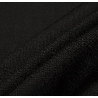 100% Wool Black Fabric