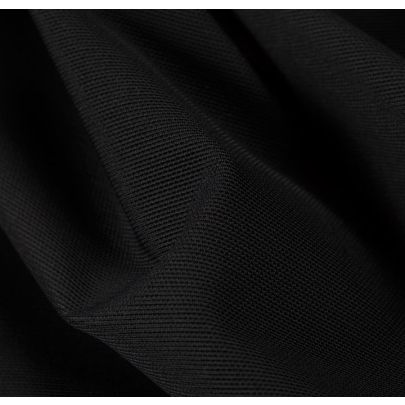 Polyamide Elastane Mesh Black Fabric