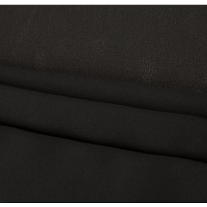 100% Poly Georgette Black Fabric