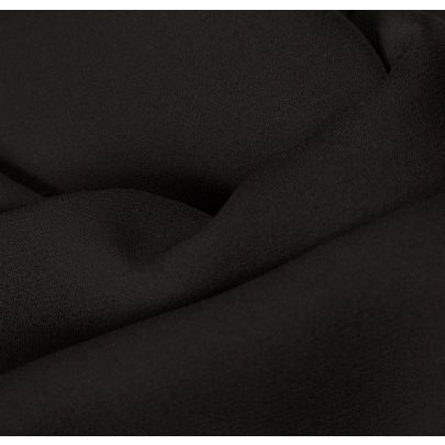 100% Poly Georgette Black Fabric