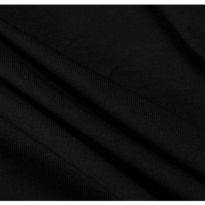 Rayon Elastane Jersey Black Fabric