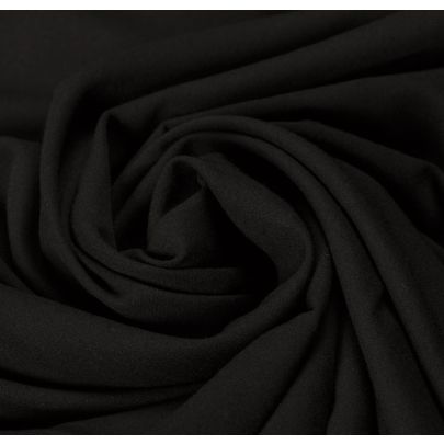 Wool Black Fabric