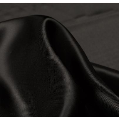 Lining Acetate Black Fabric