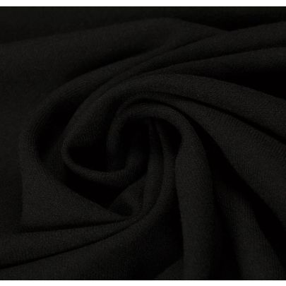 100% Wool Black Fabric